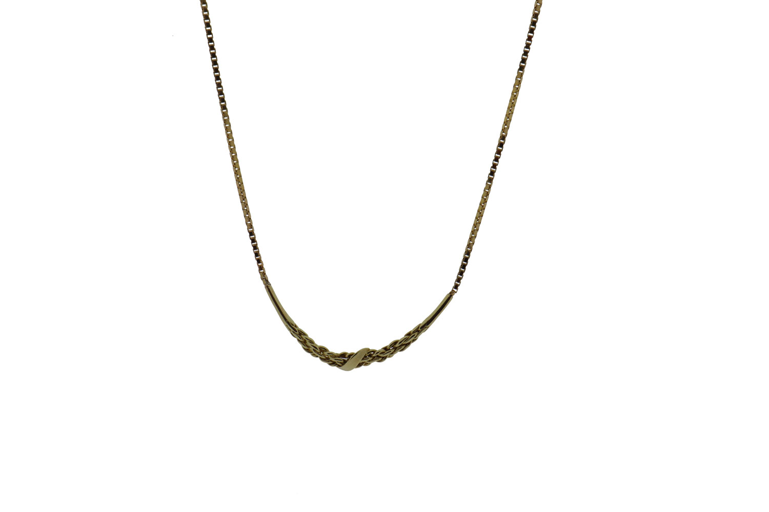 Gouden Venetiaanse schakel ketting met hanger