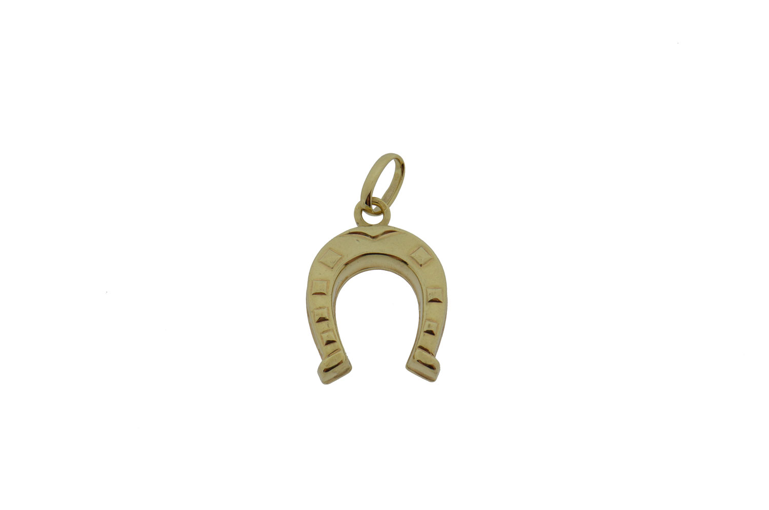 14 karaat gouden hoefijzer hanger