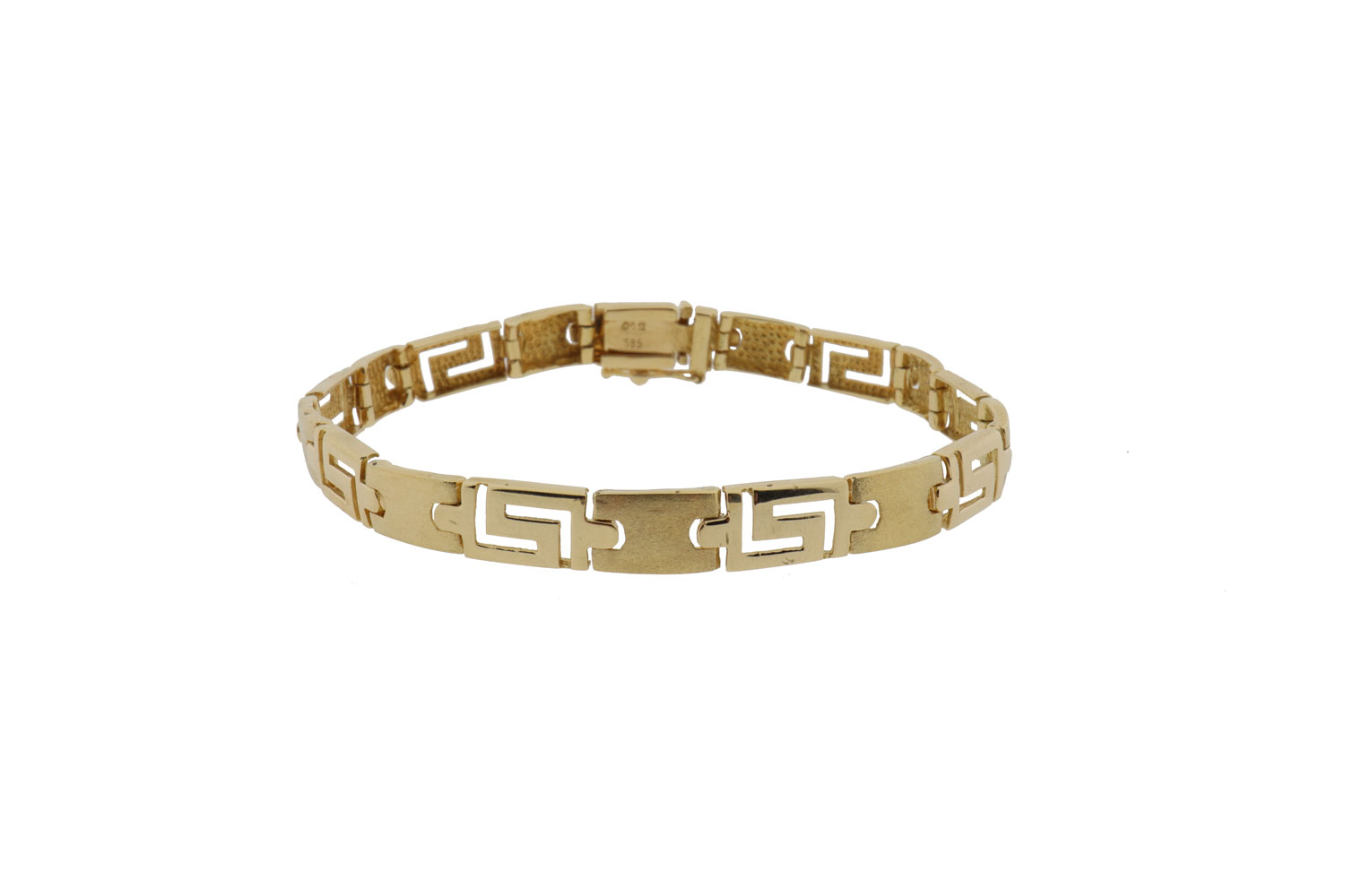 14 karaat gouden Meander schakel armband