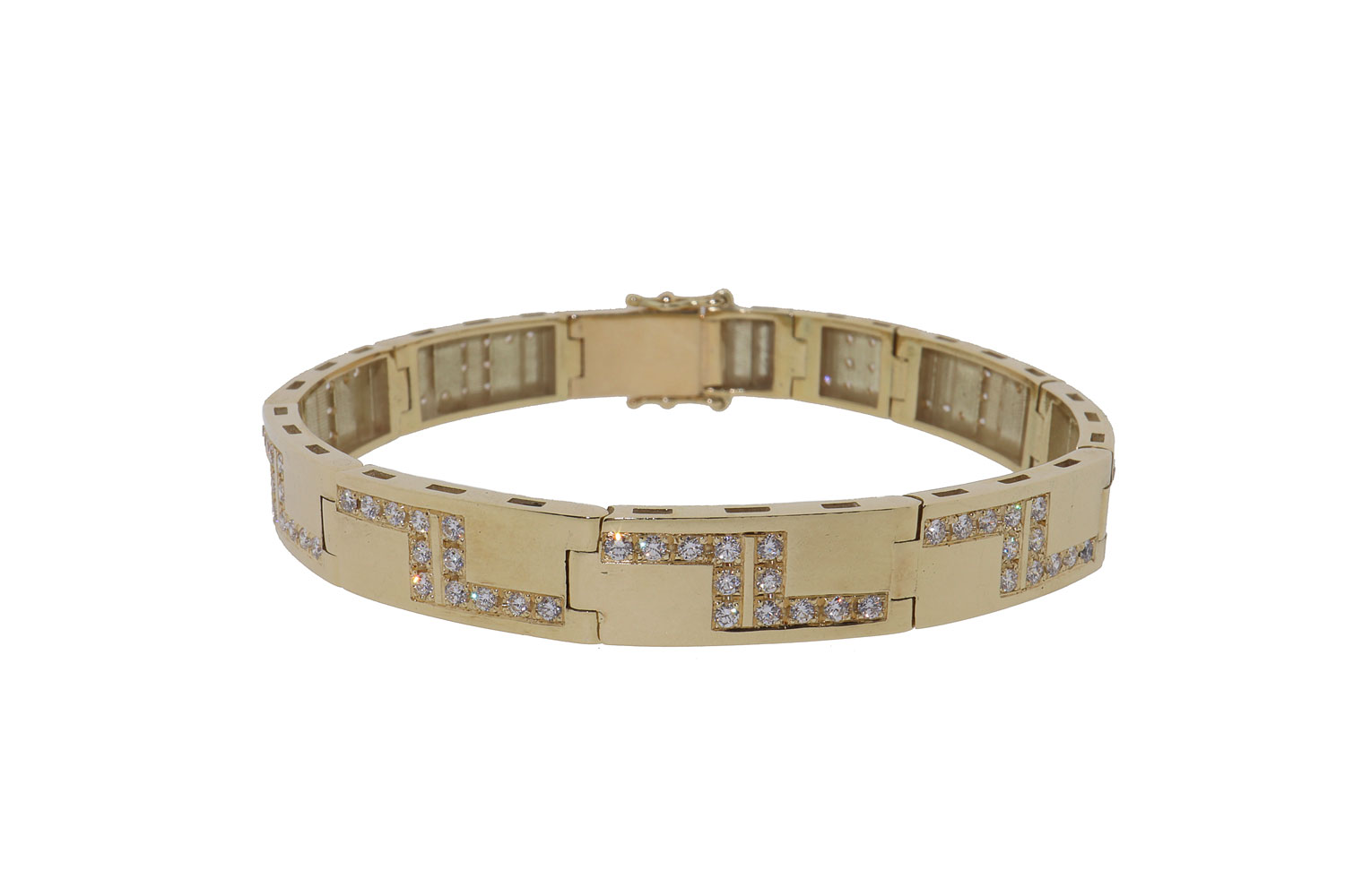 14 karaat gouden diamanten armband