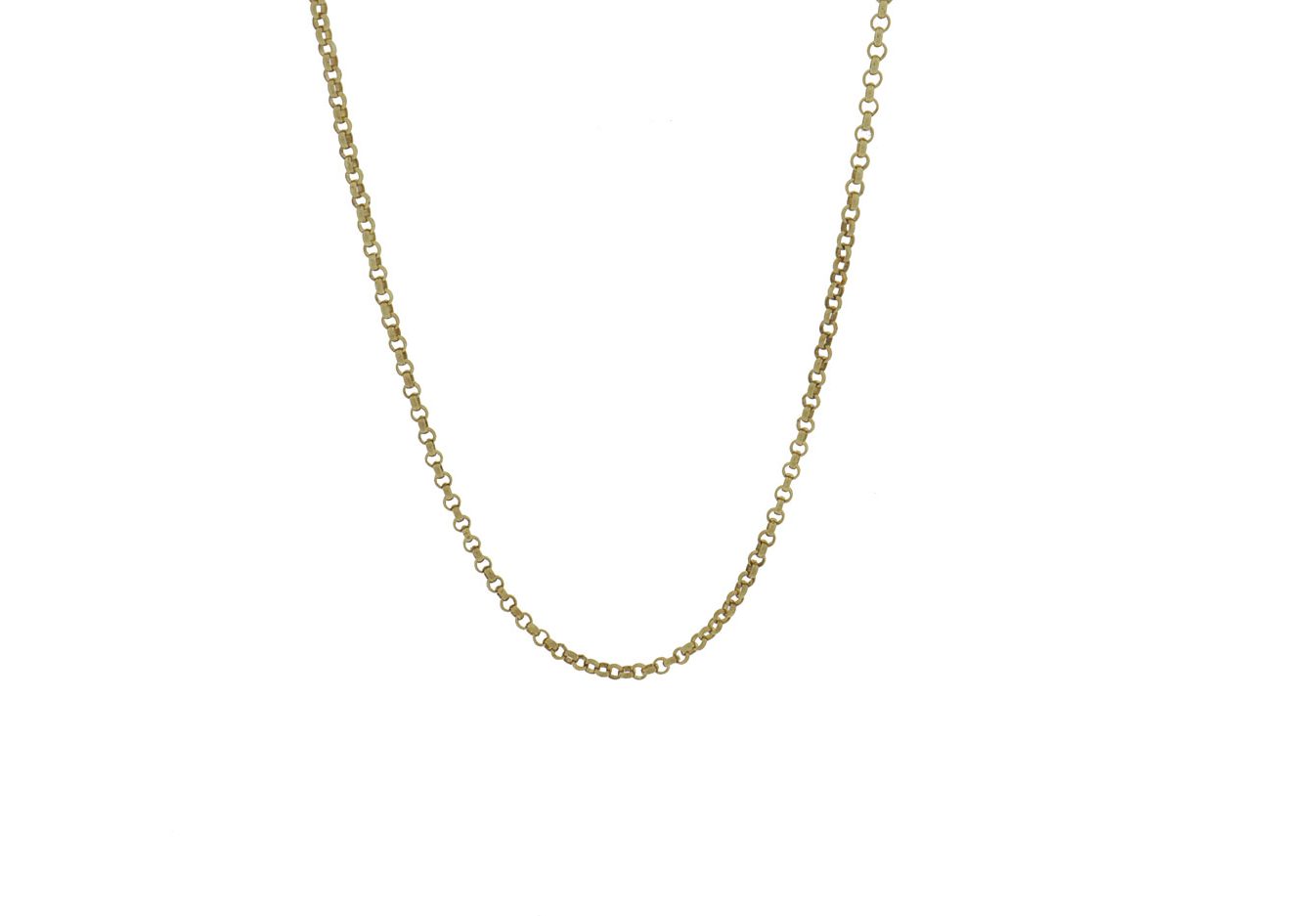 14 karaat gouden jasseron dames ketting - 60 cm