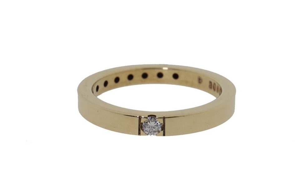 14 karaat gouden Diamonde dames ring met diamant