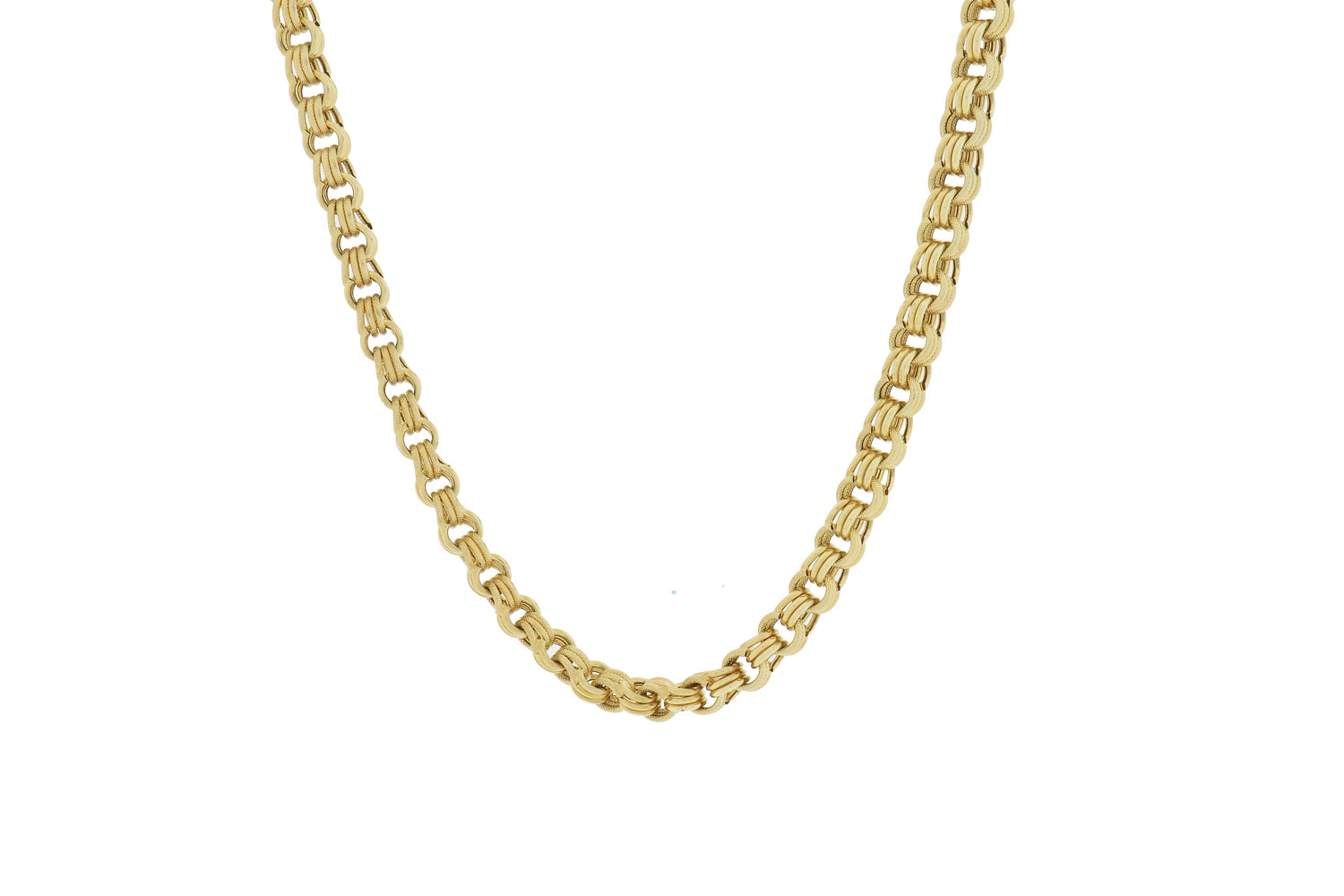 Gouden Dames Ketting | Tripple Jasseron