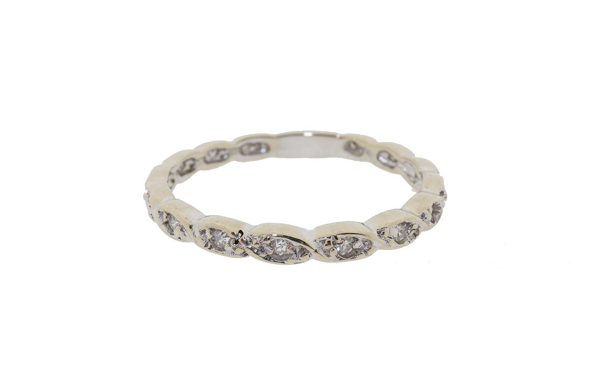 Witgouden Dames Ring Met Diamanten