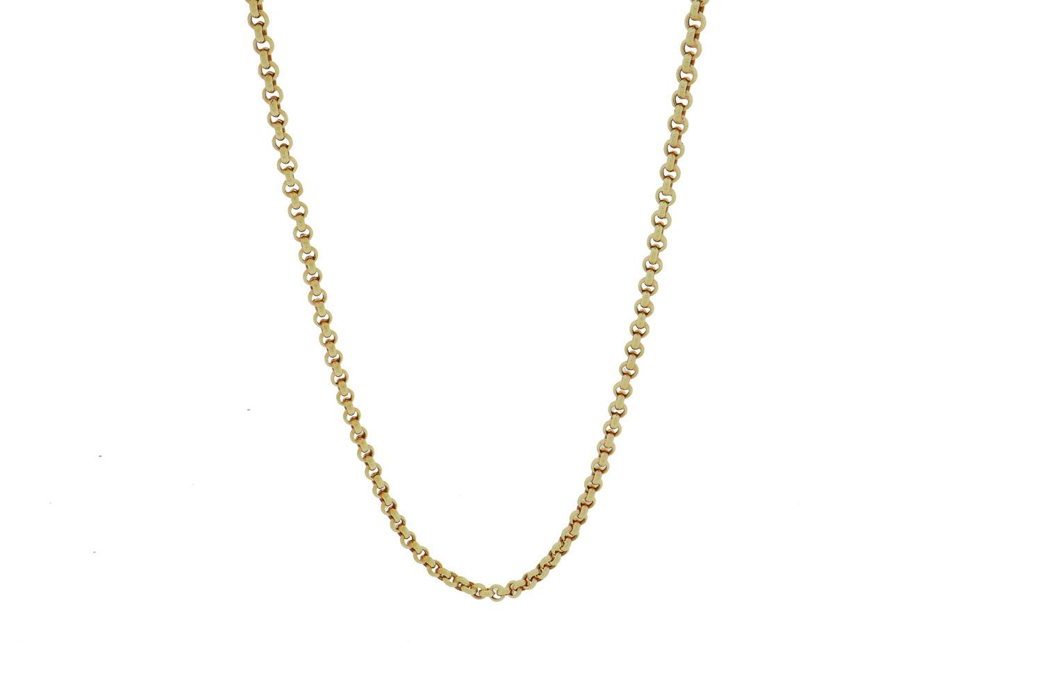 Gouden Jasseron Schakel Ketting | 75 cm