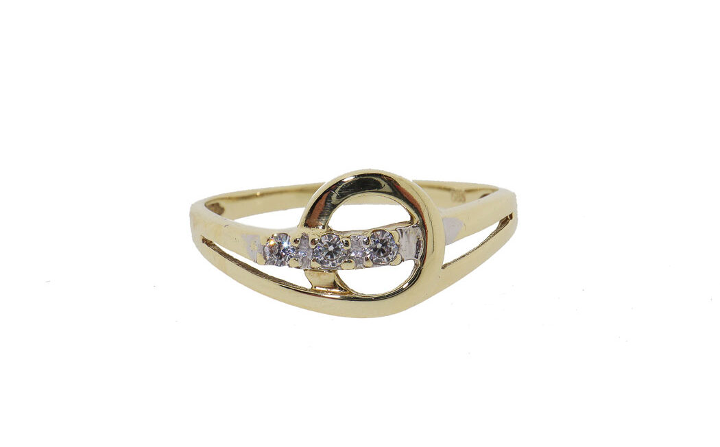 Gouden Dames Ring Met Zirkonia