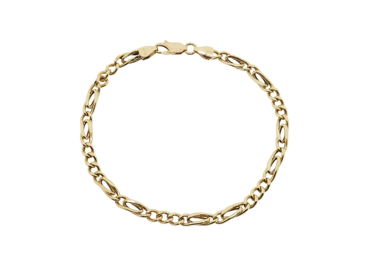 Gouden Heren Schakel Armband 18K