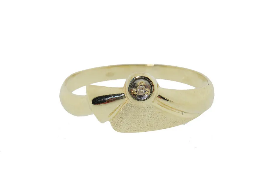 Gouden Dames Ring Met Diamant
