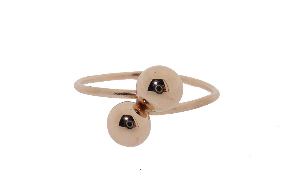 Gouden Bolletjes Ring 14K Roségoud