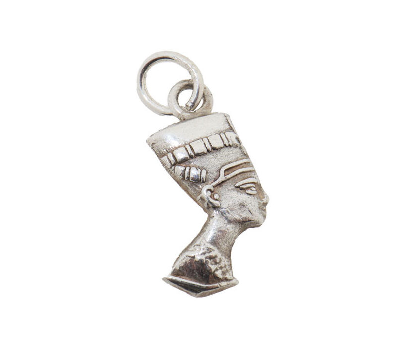 Vintage Zilveren Hanger / Charm Nefertiti