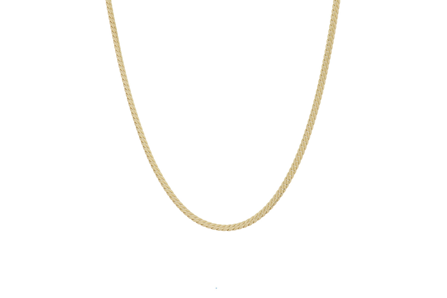 Gouden S-Schakel Ketting | 43 cm