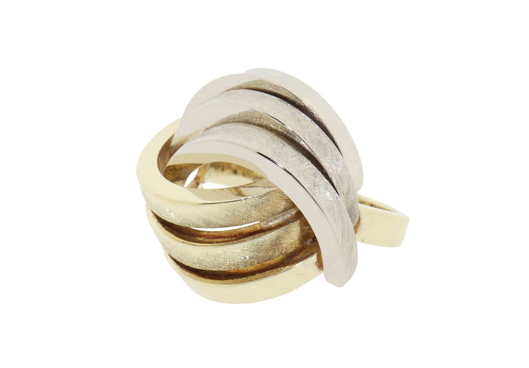 Bicolor Gouden Dames Ring | 14K