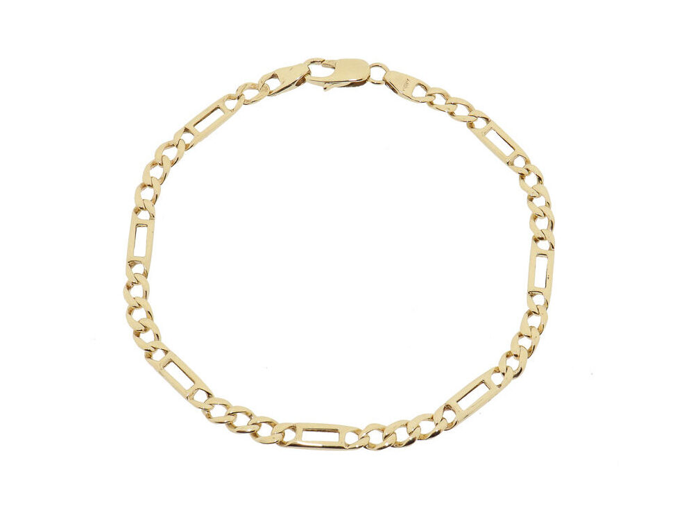 Gouden Heren Armband | 22 cm