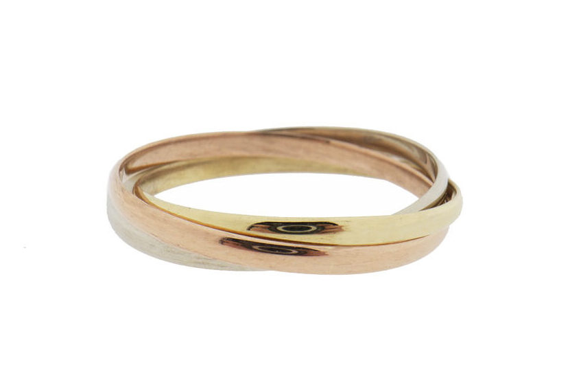 14 Karaat Gouden Trinity Ring