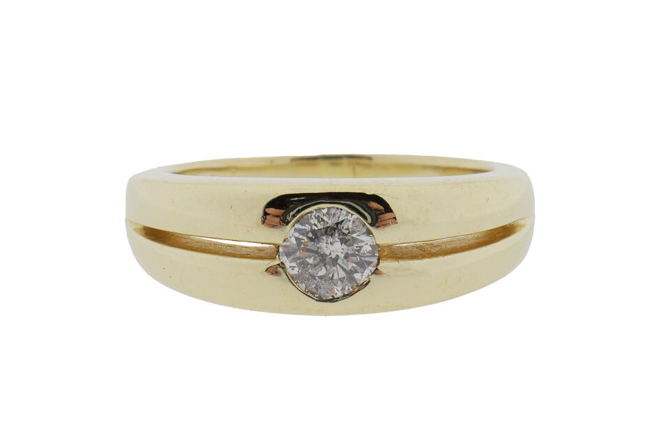 Gouden Solitair Ring Met 0.60 ct. Diamant