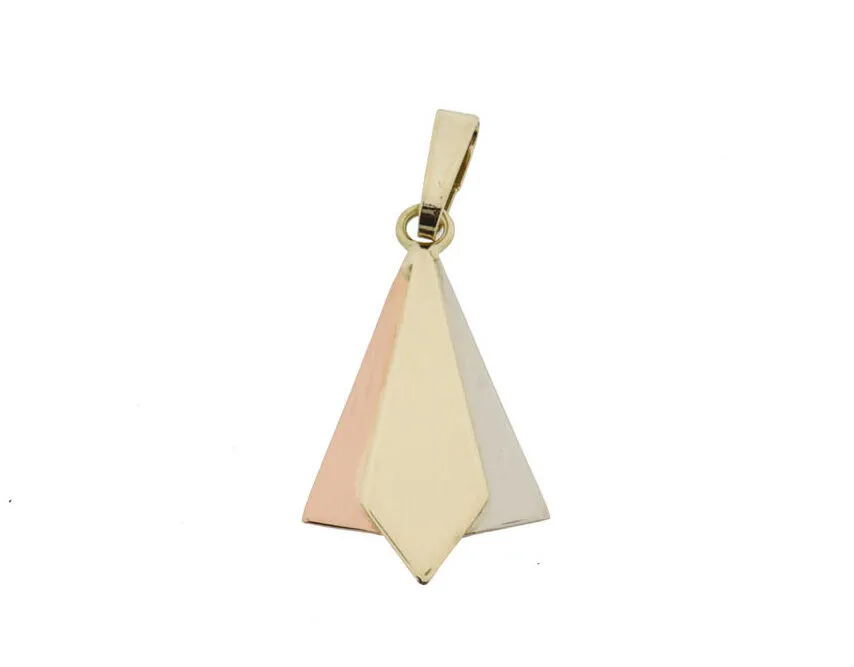 14 Karaat Tricolor Gouden Hanger