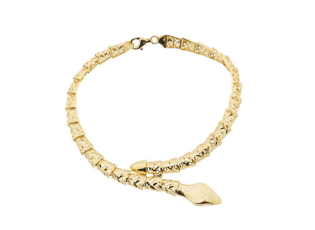 Gouden Dames Slangen Armband | 18K