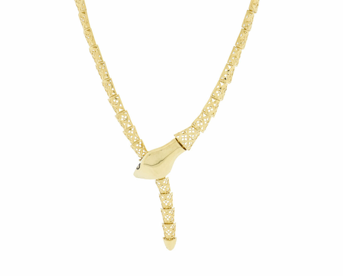 Gouden Dames Slangen Ketting | 18K