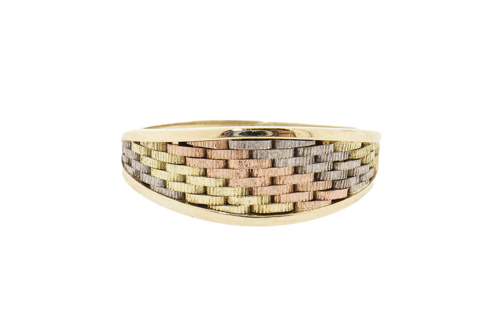 Colori | Unieke 14 Karaat Tricolor Gouden Dames Ring