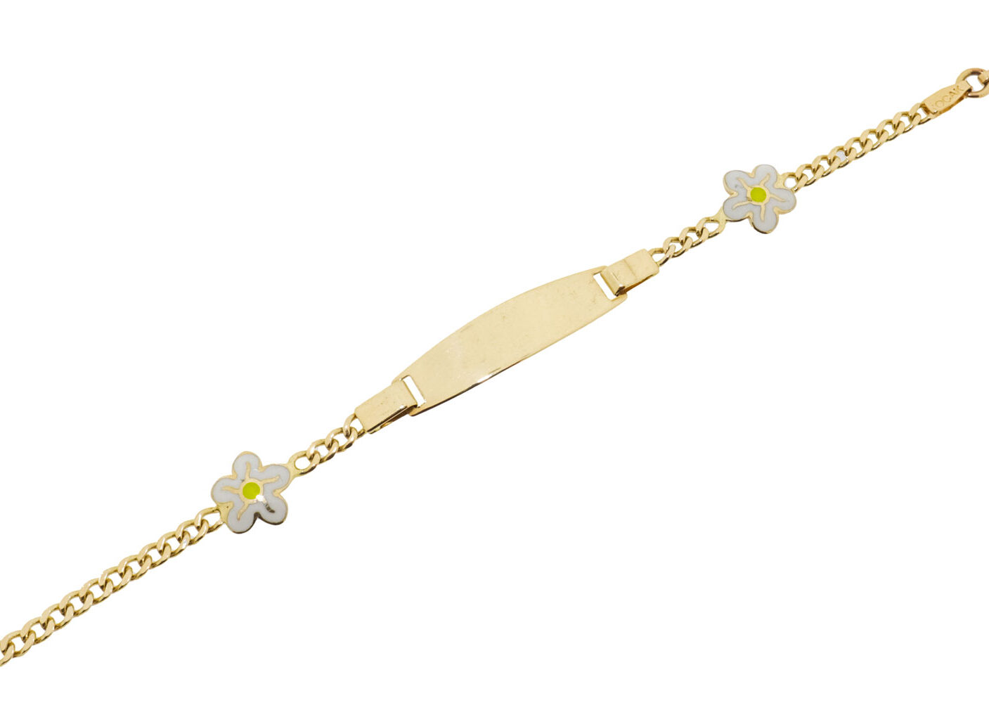 White Flower | 14 Karaat Gouden Meisjes Armband