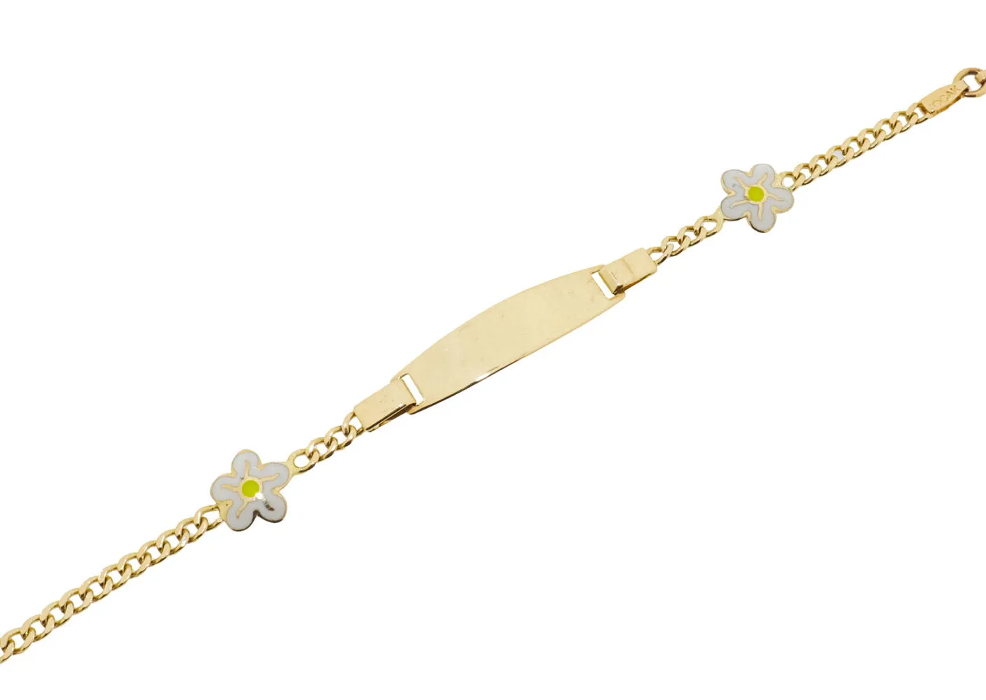 White Flower | 14 Karaat Gouden Meisjes Armband