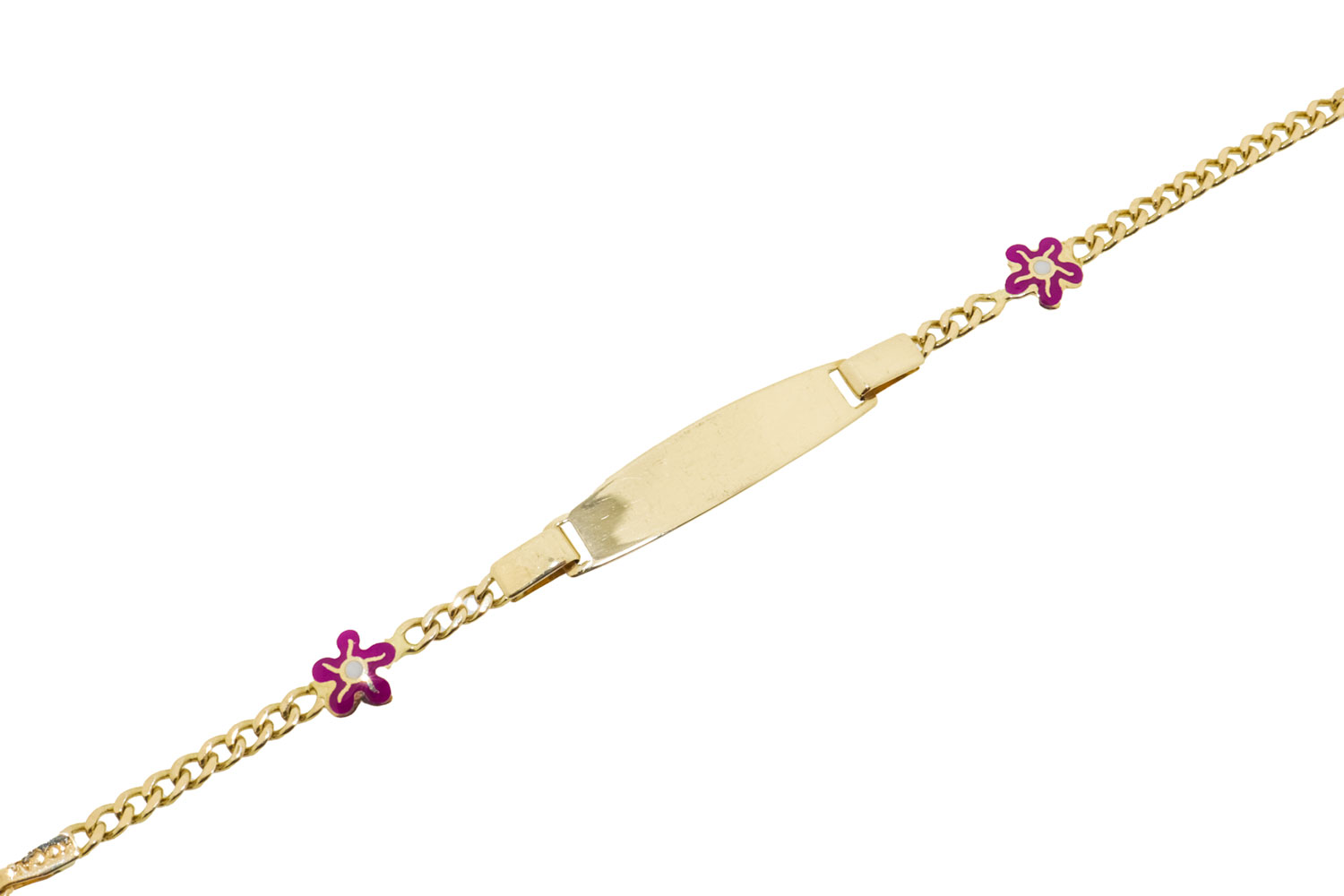 Purple Flower | 14 Karaat Gouden Meisjes Armband