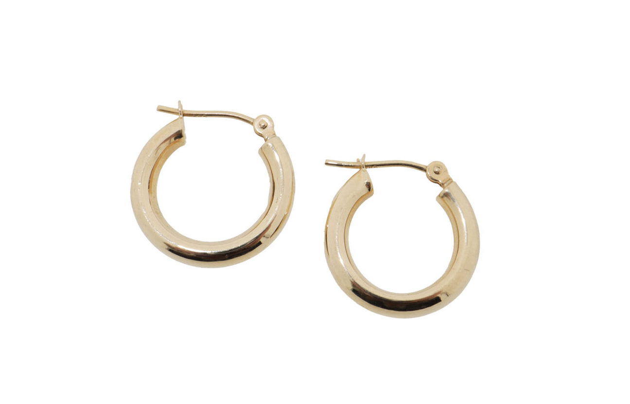 Dome Hoops | 14 Karaat Gouden Creolen