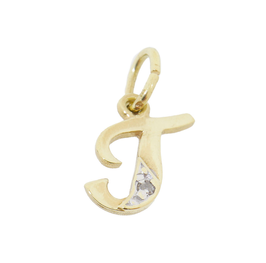 14 Karaat Gouden Ketting Hanger Letter J