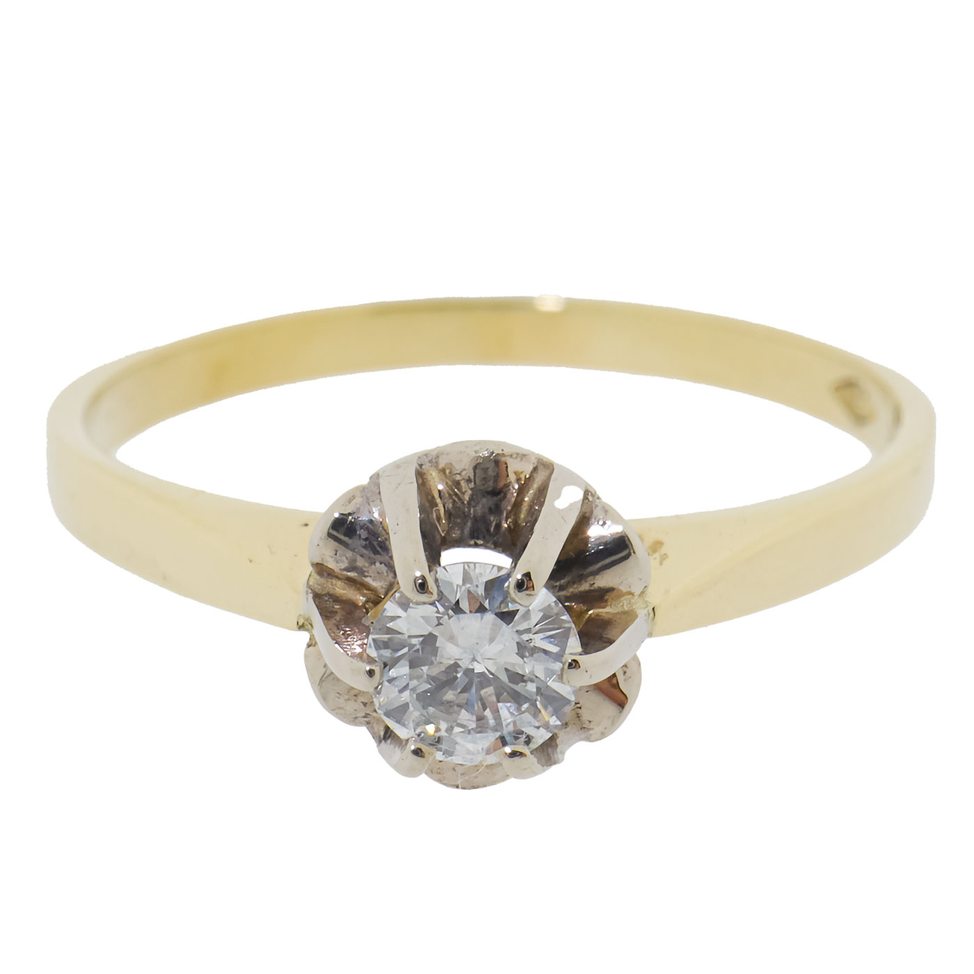 14 Karaat Gouden Desiree Ring Met Diamant 