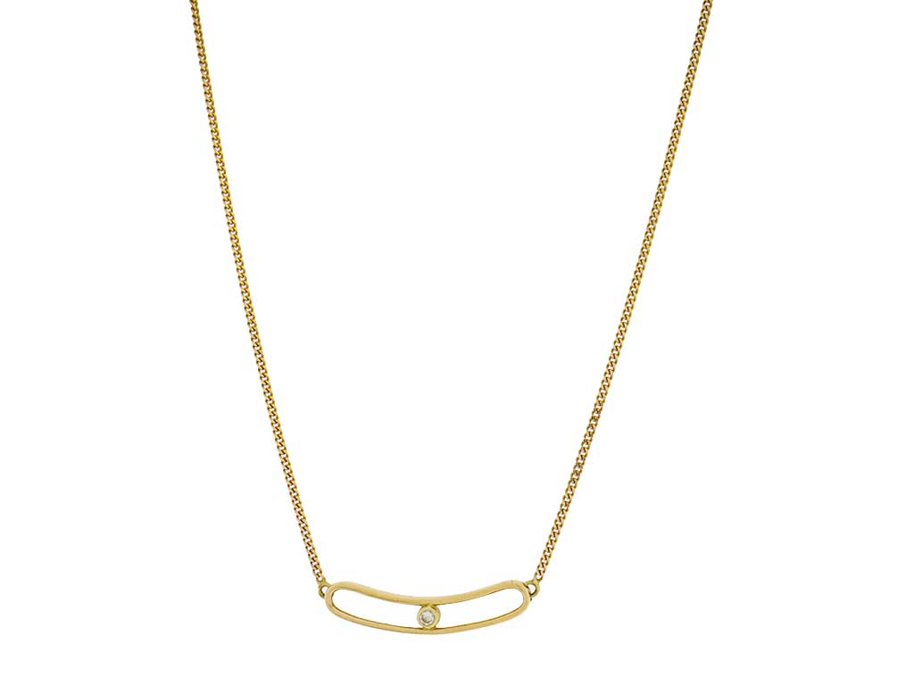 Sparkling Gourmette | 14 Karaat Gouden Ketting Met Diamant 