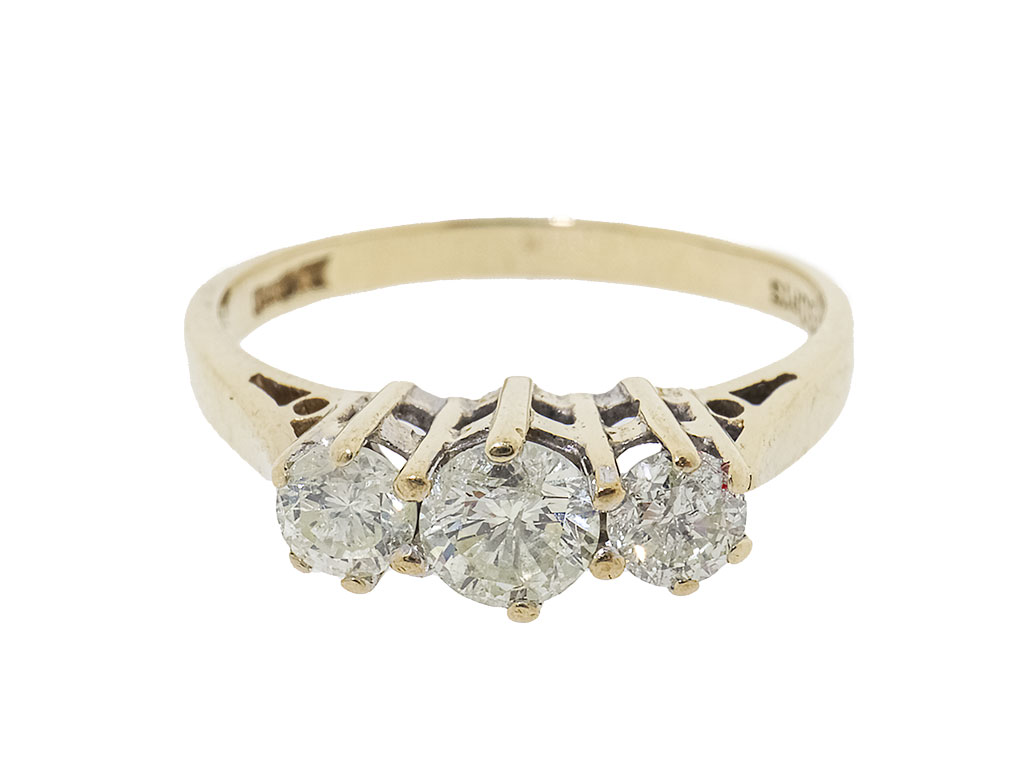 9 Karaat Gouden Ring Met 0.50Ct Diamanten 