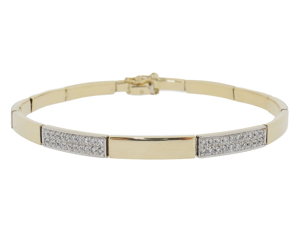 Modern Diamonds | 18 Karaat Gouden Diamanten Armband 