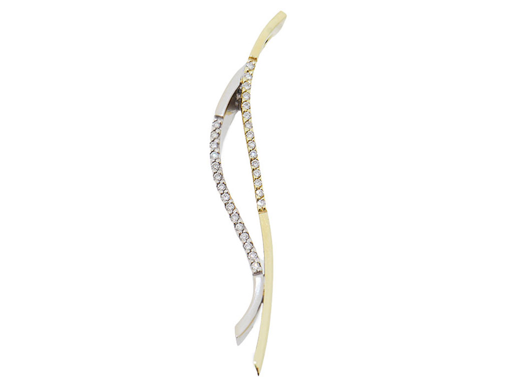 Diamond Elegance | 14 Karaat Gouden Diamanten Hanger 