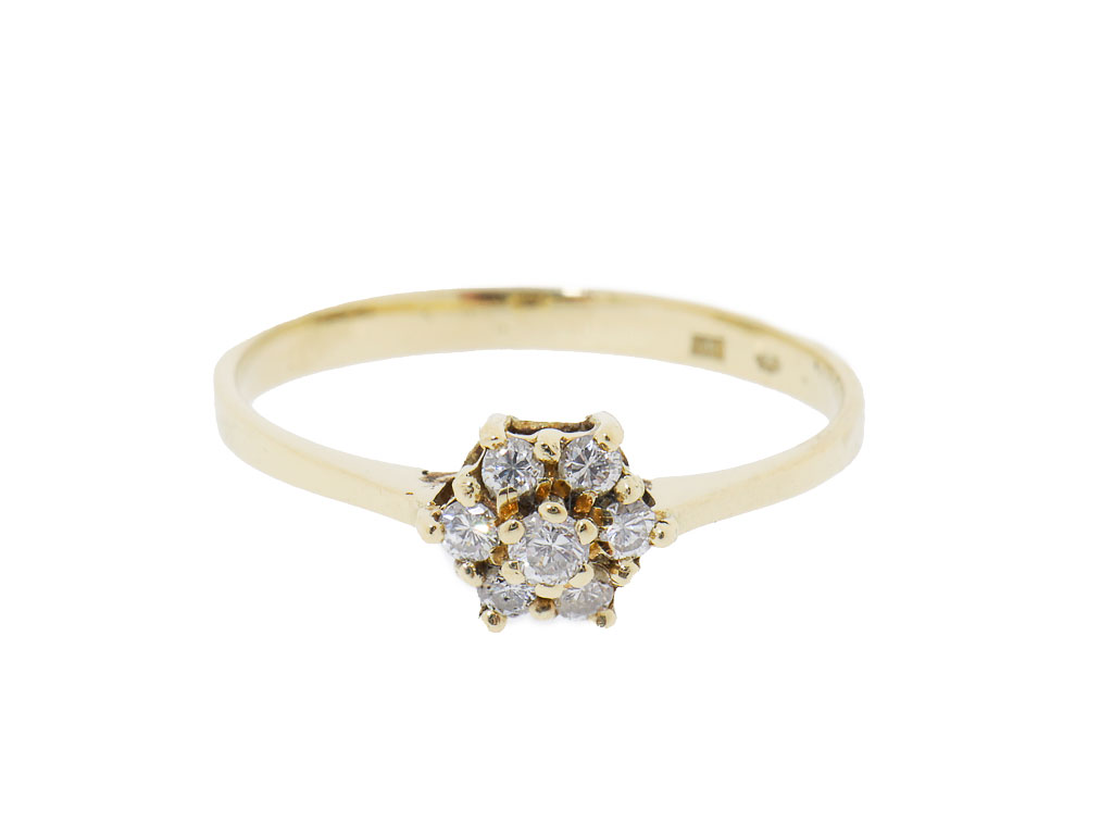 Little Flower | 14 Karaat Gouden Diamanten Ring 