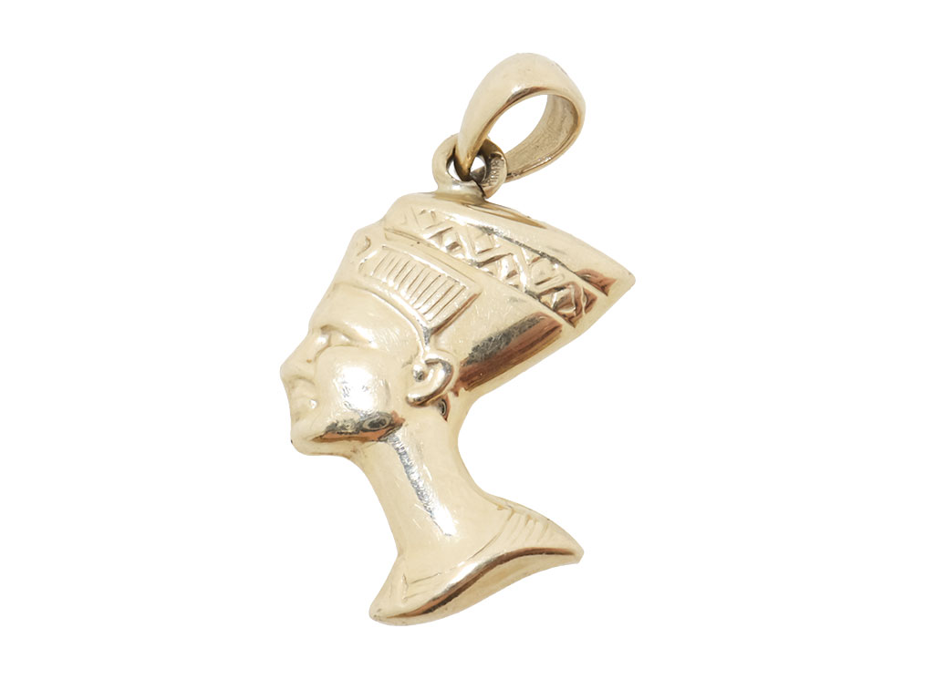 Gouden Nefertiti Hanger | 14 Karaat Goud 