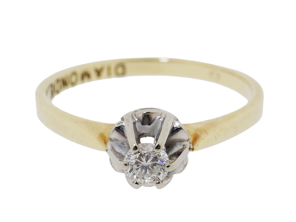 Gouden Diamonde Solitair Ring 0.05ct | 14 Karaat 