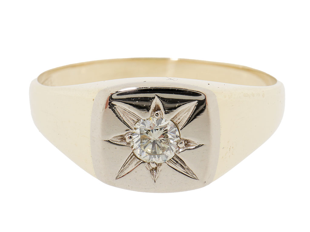 Vintage Diamond Star | 14K Gouden Desiree Ring 