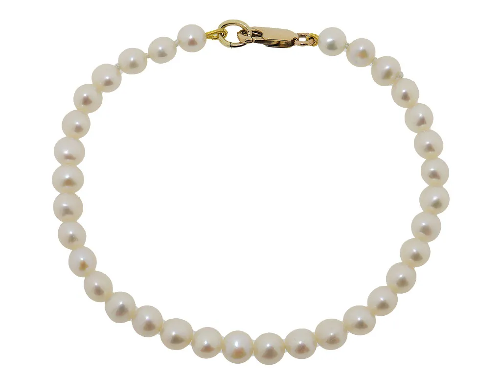 14 Karaat Gouden Parel Armband 