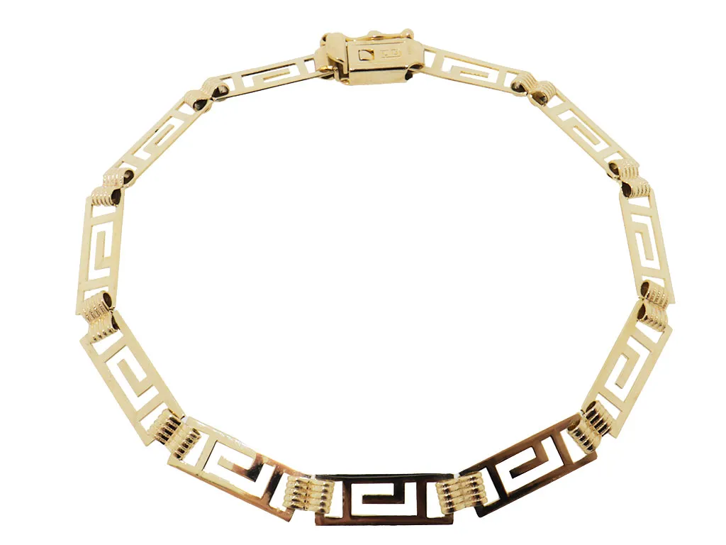 Gouden Meander Armband | 14 Karaat Goud 