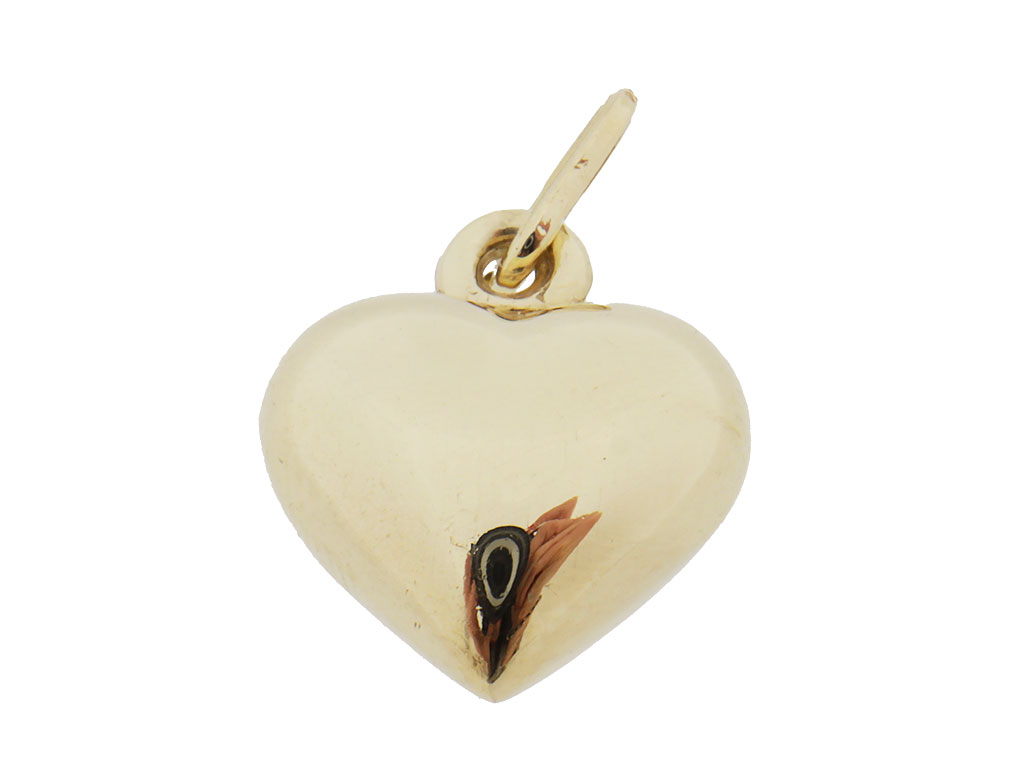 14 Karaat Gouden Bolvormige Hart Hanger | Symbool Van Liefde