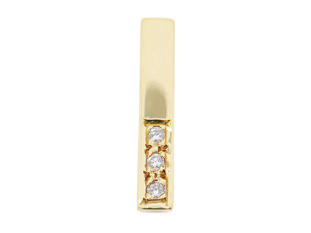 Gouden Staafje Hanger Met Diamanten | Minimalistisch & Elegant