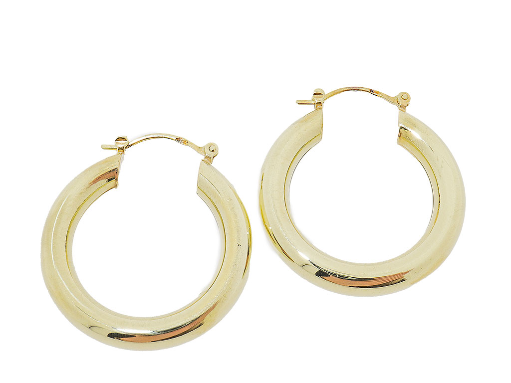 Basic Hoops M | 14 Karaat Gouden Basis Creolen 