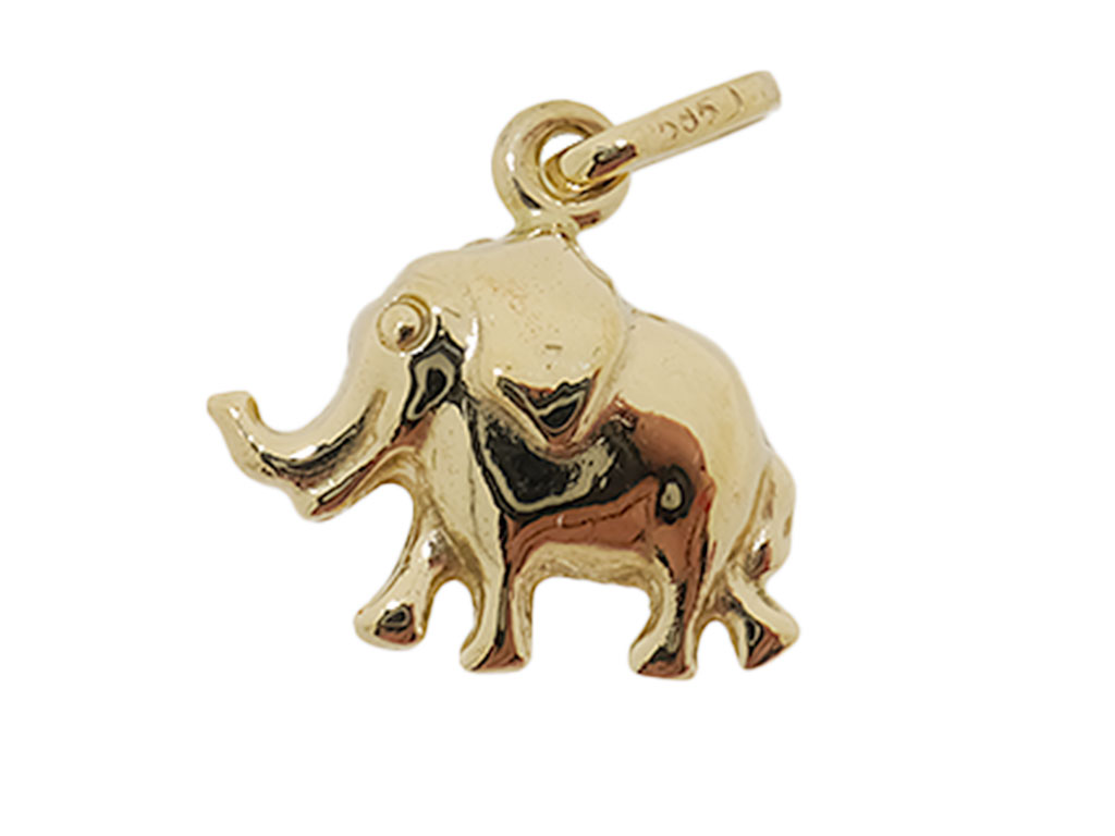 Gouden Olifant Ketting Hanger | 14 Karaat Goud