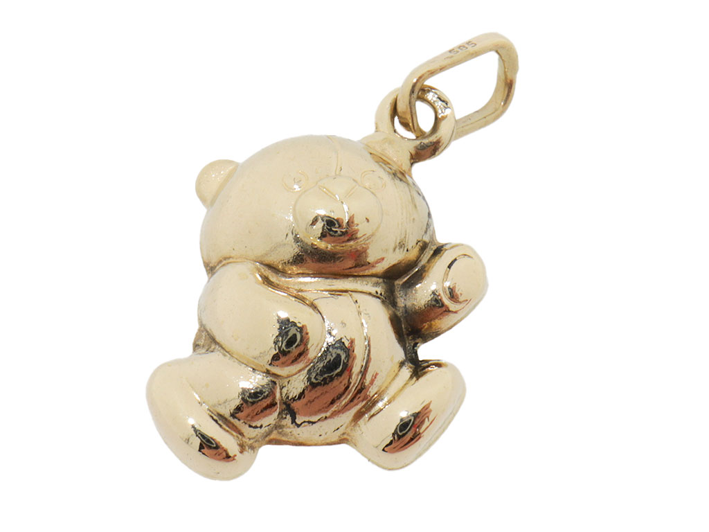 Gouden Beertje Ketting Hanger | 14 Karaat Goud
