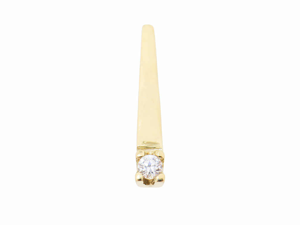 14 Karaat Gouden Staafje Hanger 