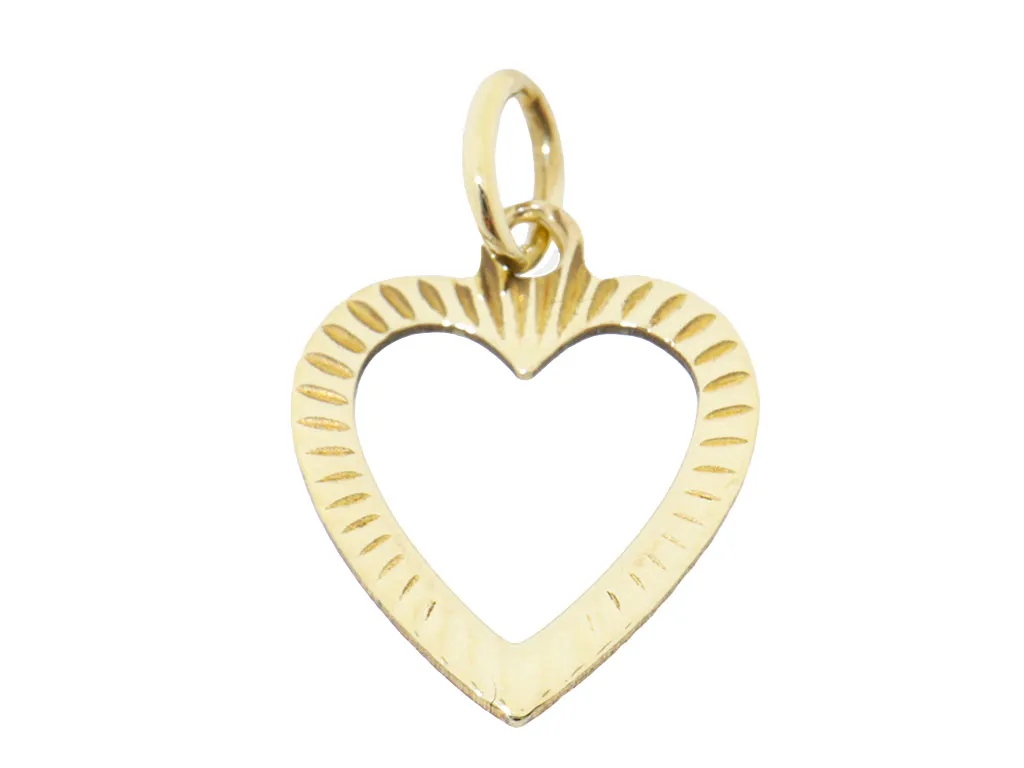 8 Karaat Open Hartje Hanger 