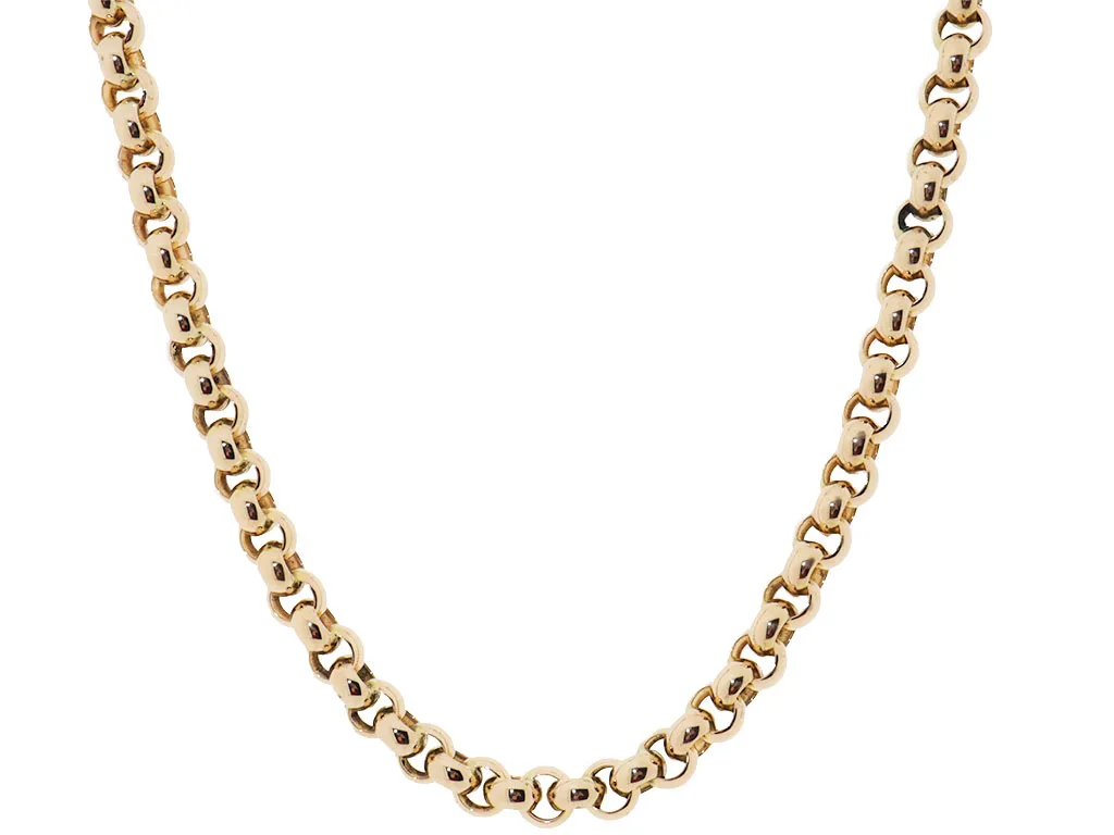 14 Karaat Gouden Jasseron Schakel Ketting 