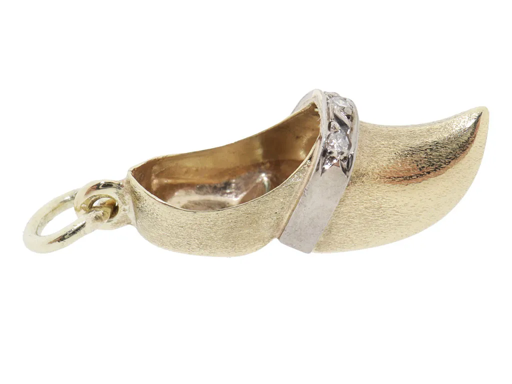 Gouden Schoentje | 14 Karaat Traditioneel Oosterse Hanger 