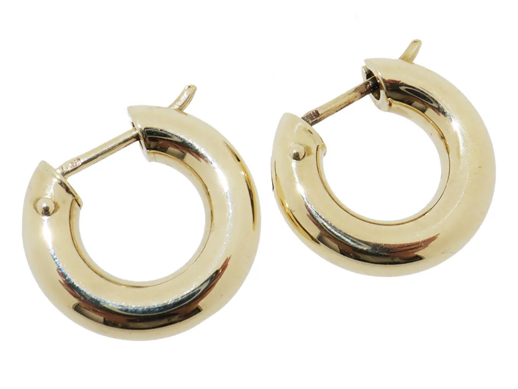 Chubby Hoops | 14 Karaat Gouden Basis Creolen 