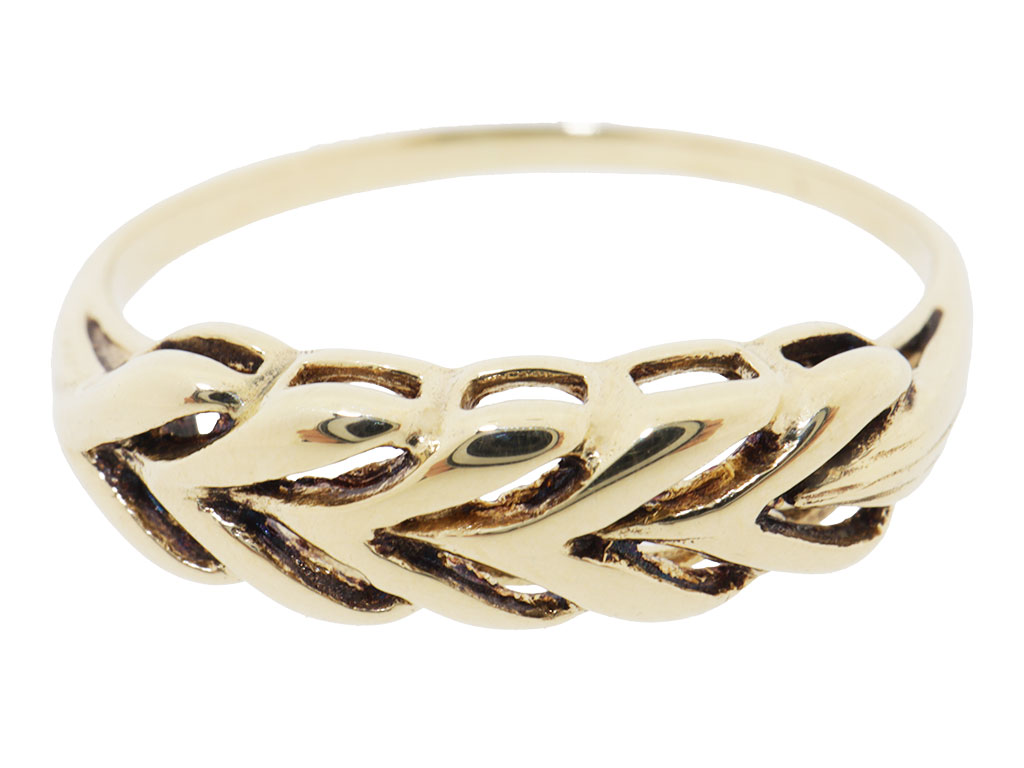 Golden Braid | 14 Karaat Gouden Dames Ring 